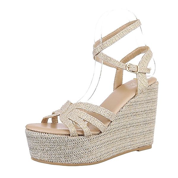 Ital-Design Damen Freizeit Plateausandaletten (86706461) Keilabsatz/Wedge günstig online kaufen