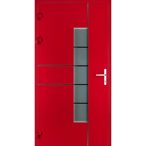 Moderno Haustür M360P Rubinrot 110 cm x 210 cm DIN R günstig online kaufen