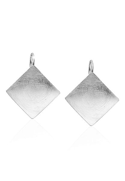 Nenalina Paar Ohrhänger "Basic Geo Viereck Brushed Trend 925 Silber" günstig online kaufen