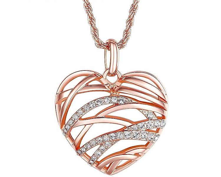 Lulu & Jane Collier Herz roségold, Metall-Legierung günstig online kaufen
