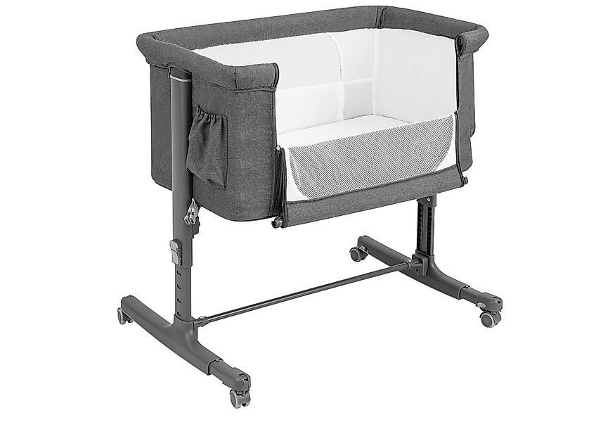 COSTWAY Beistellbett 3 in 1 Reisebett, 5-stufig höhenverstellbar,Matratze günstig online kaufen