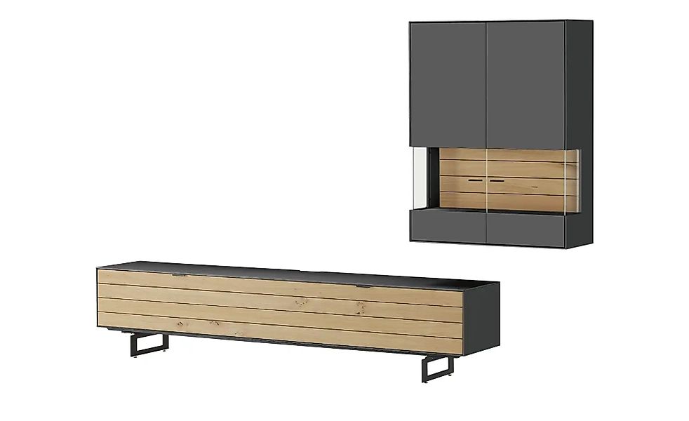 Jette Home Wohnkombination  Como ¦ grau ¦ Maße (cm): B: 287 H: 200 T: 46.0 günstig online kaufen