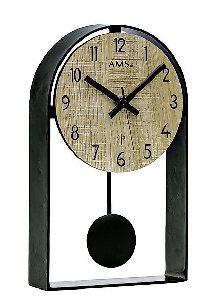 AMS Pendeltischuhr Tischuhr Funk AMS 5189 Metall Sonoma OHNE Frontglas günstig online kaufen