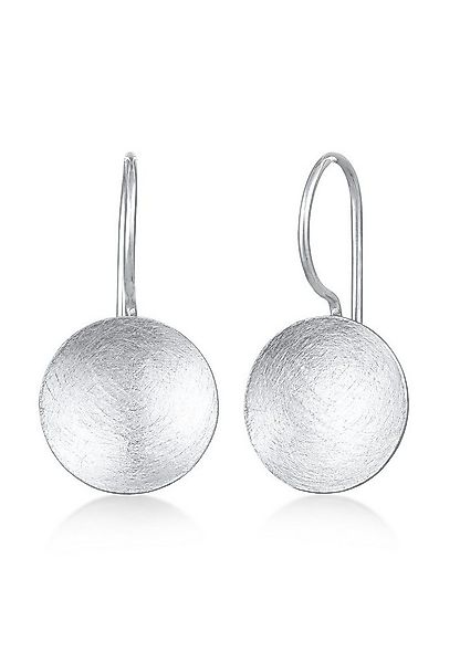 Nenalina Paar Ohrhänger Hänger Kreis Rund Plättchen Gebürstet 925er Silber günstig online kaufen