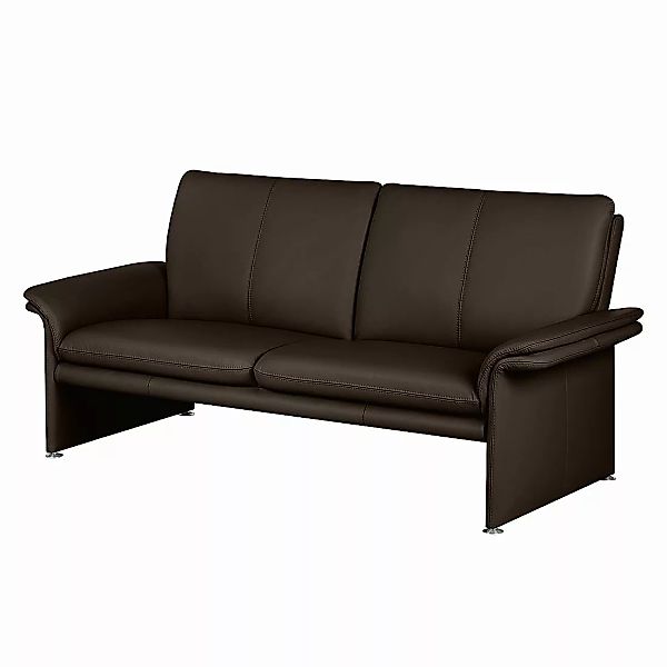 home24 Modoform Sofa Capri 2,5-Sitzer Dunkelbraun Echtleder 196x90x88 cm (B günstig online kaufen
