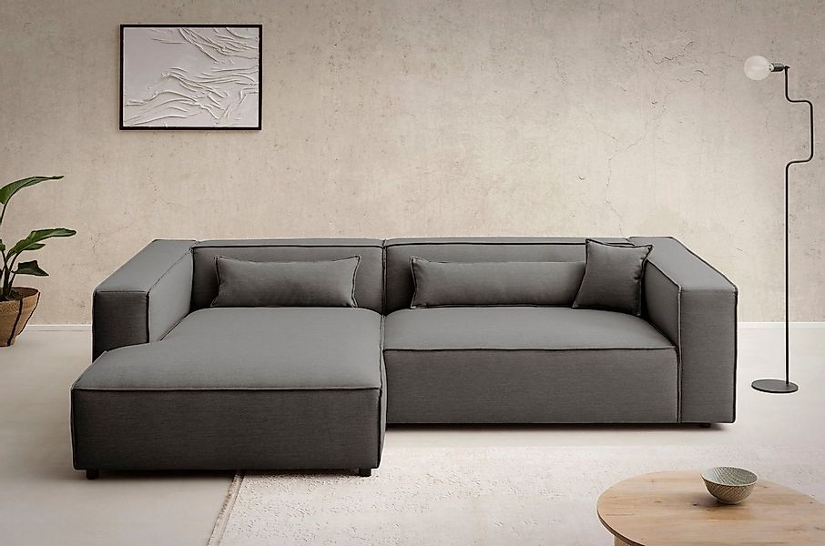 LeGer Home by Lena Gercke Ecksofa PIARA XXL, Big-Sofa in Cord oder Leinenop günstig online kaufen