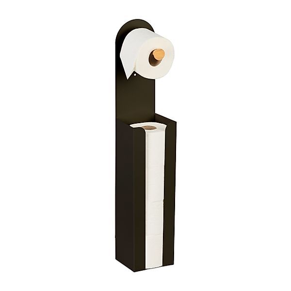 relaxdays Toiletten-Ersatzrollenhalter Toilettenpapierhalter freistehend 2 günstig online kaufen