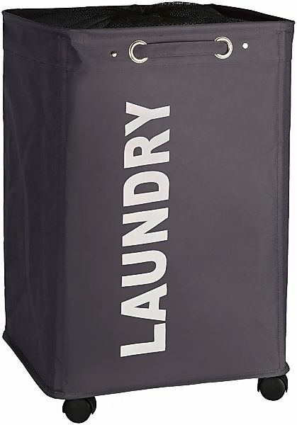Wenko Wäschesammler Quadro Grau 79, günstig online kaufen