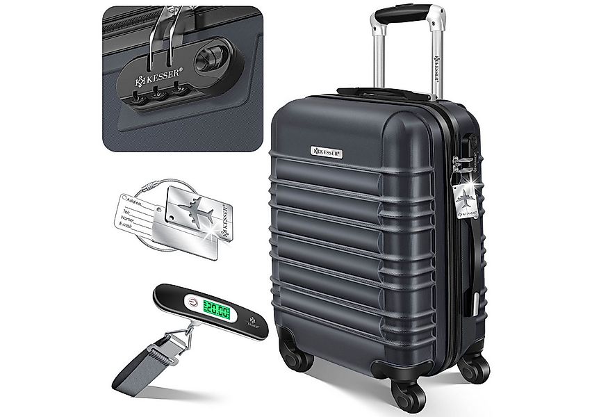 KESSER Hartschalen-Trolley Reisekoffer Handgepäck 55L Koffer Inkl. Kofferwa günstig online kaufen
