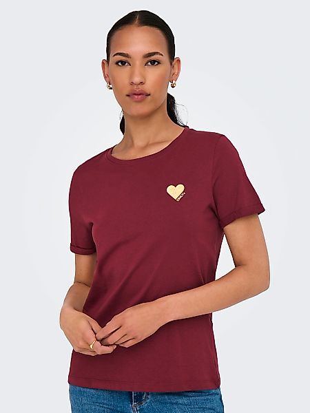 ONLY Kurzarmshirt "ONLKITA S/S LOGO TOP NOOS" günstig online kaufen