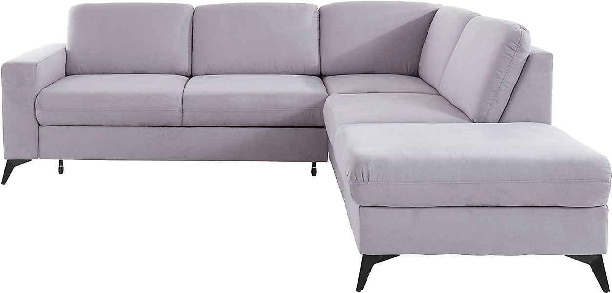 PLACES OF STYLE Ecksofa "Lolland L-Form" Wahlweise mit Bettfunktion und Sta günstig online kaufen