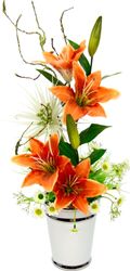 Kunstpflanze Arrangement Lilien in Topf Lilien, günstig online kaufen