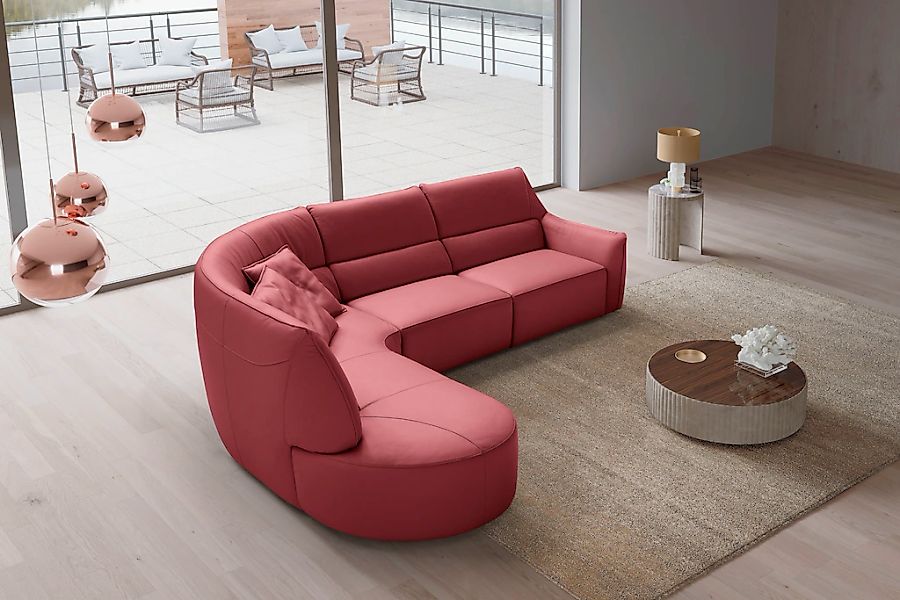 Egoitaliano Ecksofa "Puffy, extravagant & edel, Retro Designsofa, hoher Sit günstig online kaufen