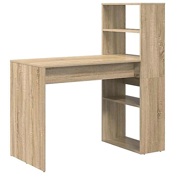 vidaXL Schreibtisch Sonoma-Eiche 113 x 54 x 120 cm Holzwerkstoff 869276 günstig online kaufen