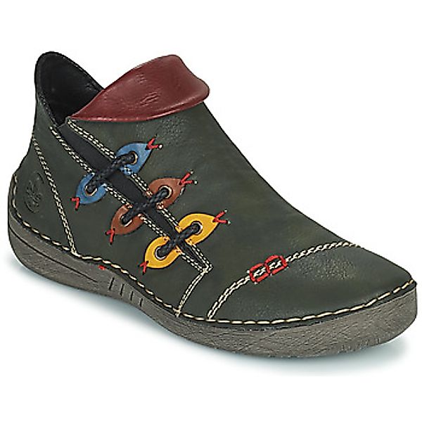 Rieker Stiefelette, Schlupfboots, Slipper mit bunten günstig online kaufen