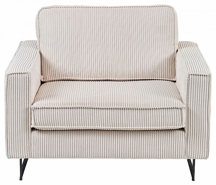 PLACES OF STYLE Loveseat »Pinto 105 cm, Cord, Chenille, Lederoptik« mit Ked günstig online kaufen