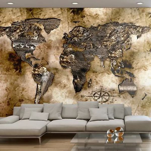 artgeist Fototapete Old world map mehrfarbig Gr. 100 x 70 günstig online kaufen