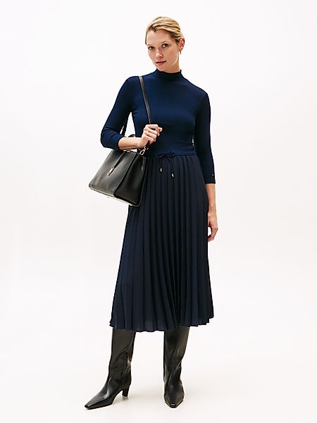 Tommy Hilfiger A-Linien-Kleid SLIM 5X2 RIB günstig online kaufen
