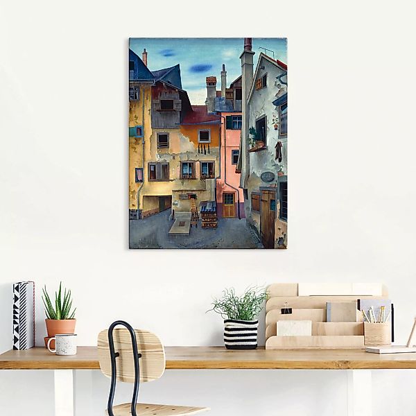 Artland Wandbild "Alte Häuser in Lindau", Fenster & Türen, (1 St.) günstig online kaufen
