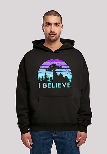 F4NT4STIC Kapuzenpullover "I BELIEVE UFO Alien Raumschiff Retro", Premium Q günstig online kaufen