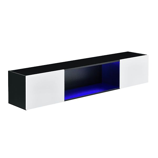 en.casa Hängeschrank »Thabong« Hängeboard mit LED günstig online kaufen