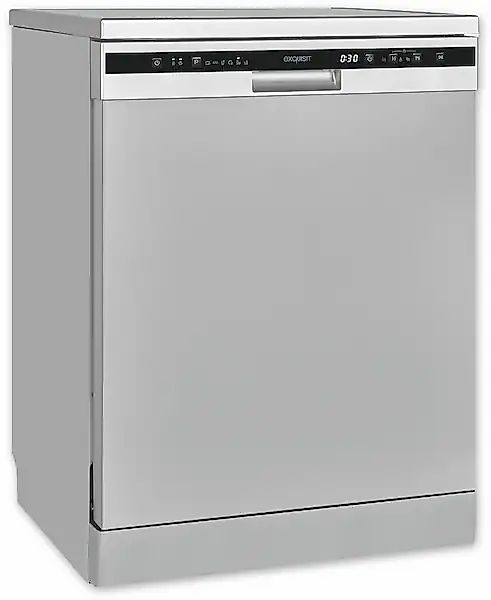 exquisit Standgeschirrspüler »GSP6312-030D silber«, 12 Maßgedecke günstig online kaufen