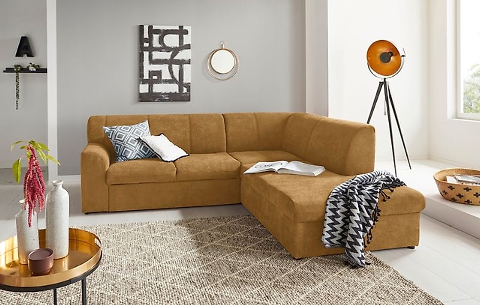DOMO collection Ecksofa »Topper zeitlos elegant, kompakte Stellmaße, OTTOs günstig online kaufen