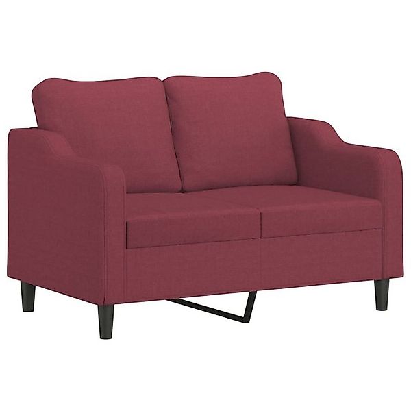 vidaXL Sofa, 2-Sitzer-Sofa Weinrot 120 cm Stoff günstig online kaufen