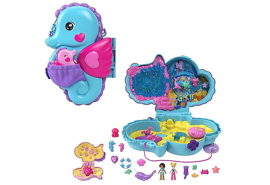 Mattel® Minipuppe Mattel HWP03 - Polly Pocket Daddy and Me Seepferdchenscha günstig online kaufen