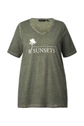 Ulla Popken T-Shirt T-Shirt cold dyed günstig online kaufen