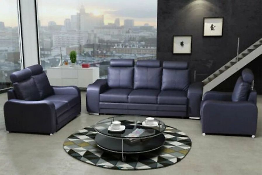 JVmoebel Sofa, Sofagarnitur 3+1 Sitzer Set Design Sofas Polster Couchen Led günstig online kaufen