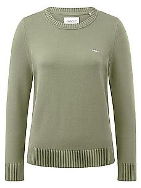 Rundhals-Pullover GANT grün günstig online kaufen