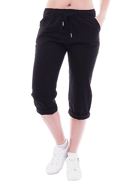 YESET Caprihose YESET Damen Chino Sommer Capri 3/4 Hose Damenhose Schwarz L günstig online kaufen
