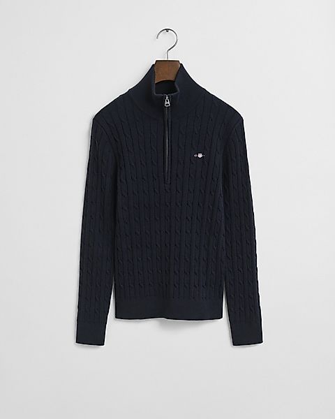 Gant Strickpullover STRETCH COTTON CABLE HALF-ZIP günstig online kaufen