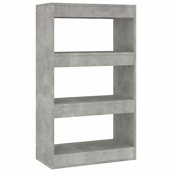 VidaXL Bücherregal/Raumteiler Betongrau 60x30x103 cm Holzwerkstoff günstig online kaufen
