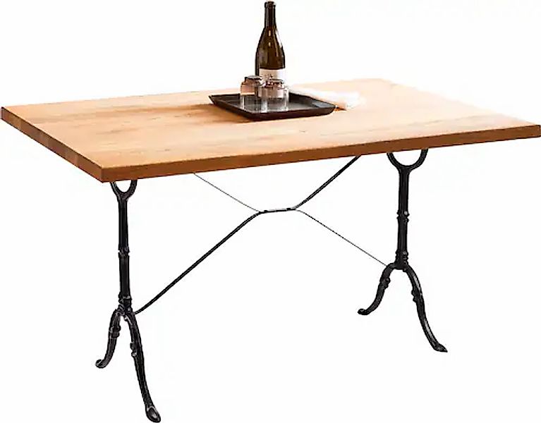 SIT Esstisch, Gusseisengestell im Bistro-Stil günstig online kaufen