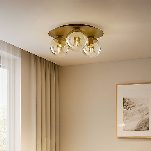 Deckenlampe Solar, schwarz/grafit, dreiflammig günstig online kaufen