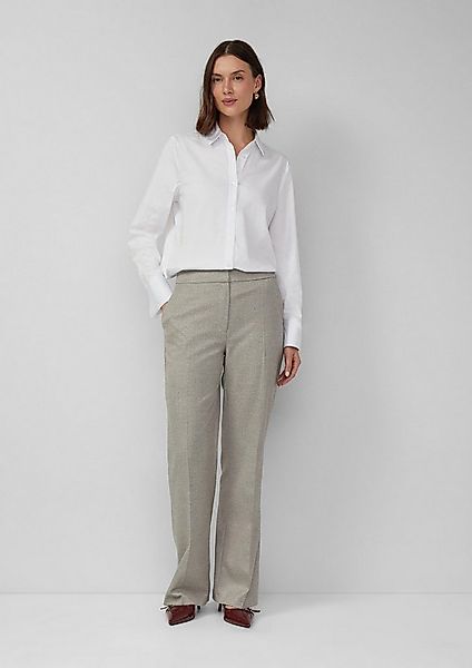 s.Oliver Chinos Hose Elegante Stoffhose mit weitem Bein und Glitzergarn günstig online kaufen