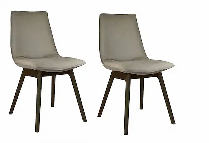 andas Esszimmerstuhl »Ramon«, (Set), 2 St., Microfaser, mit Massivholzbeine günstig online kaufen