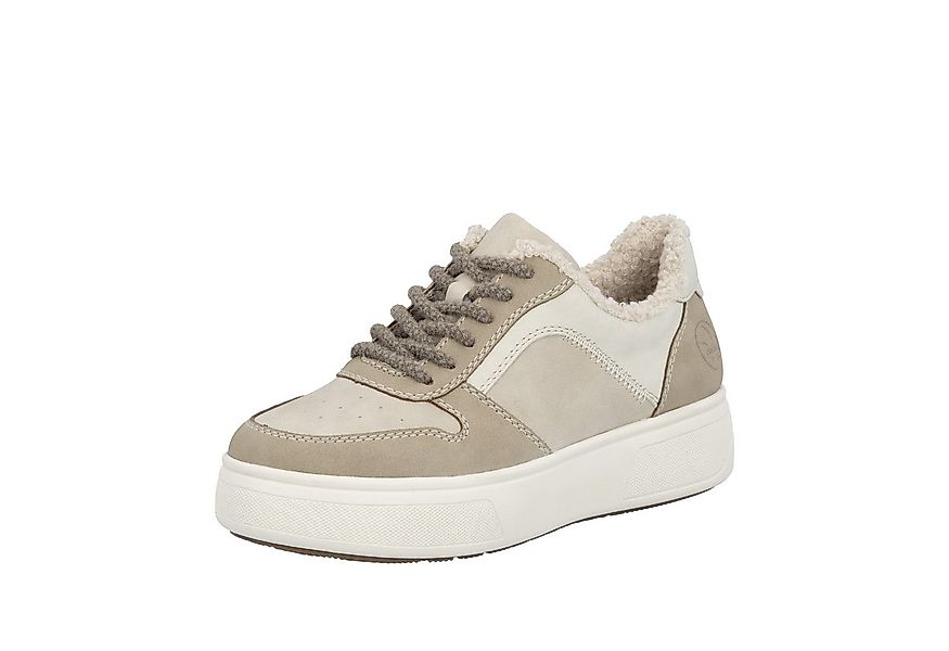 Rieker Plateausneaker Retro-Sneaker, Schnürschuh, Halbschuh mit Teddyfutter günstig online kaufen