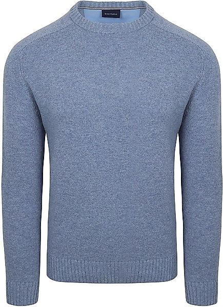 Suitable Lammwolle Pullover Rundhals Hellblau - Größe 3XL günstig online kaufen