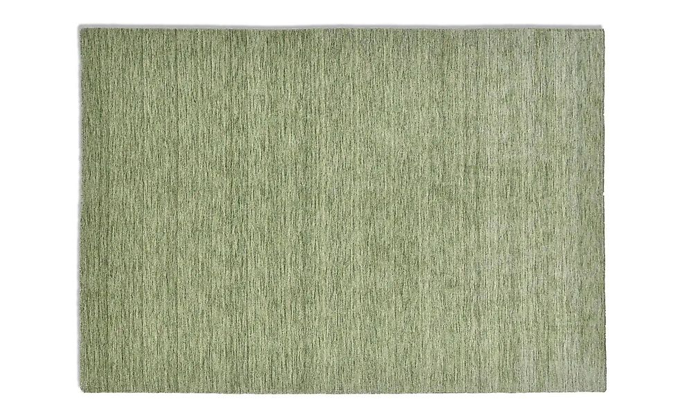 THEKO Handweber  Phalguna ¦ grün ¦ Wolle ¦ Maße (cm): B: 40 H: 1,3 Teppiche günstig online kaufen