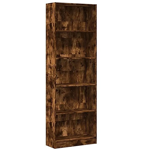 vidaXL Bücherregal Räuchereiche 60x24x176 cm Holzwerkstoff 857825 günstig online kaufen