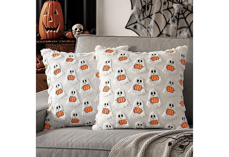 CLTYQ Kissenbezug Halloween Kissenbezug Gruseliger Geist Kürbis Deko Weiche günstig online kaufen