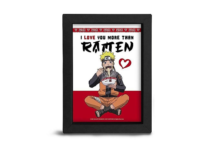 ABYstyle Poster NARUTO SHIPPUDEN - Kraft Frame - I LOVE YOU MORE THAN RAMEN günstig online kaufen