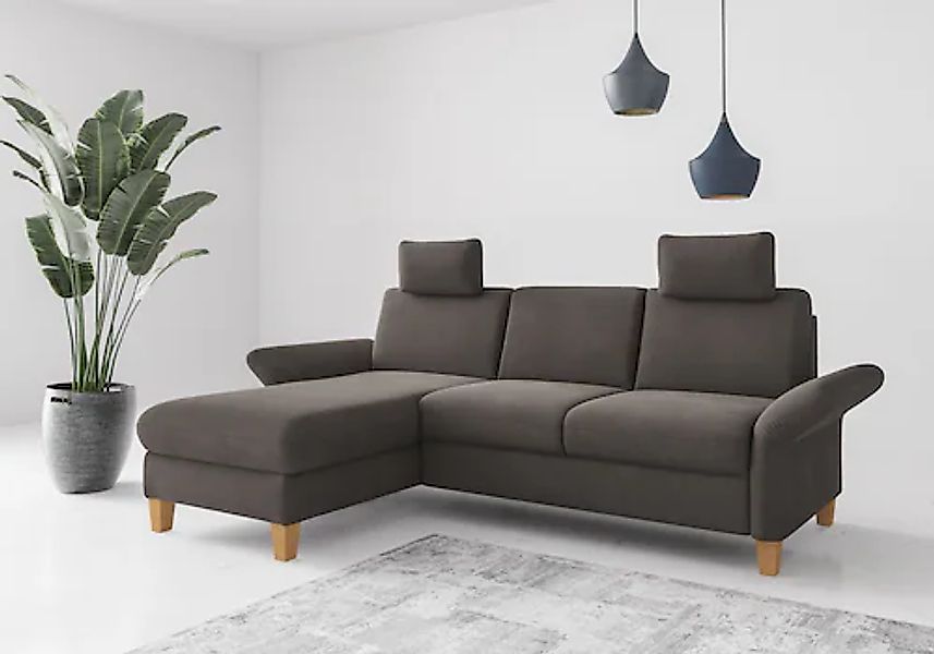 Home affaire Ecksofa »Rochelle«, wahlweise mit Armlverstellung, Klappbett m günstig online kaufen