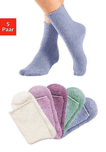 Lavana Kuschelsocken (Packung, 5-Paar) ideal als Bettsocken günstig online kaufen