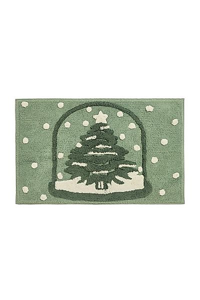 Next Badematte Weihnachtliche Schneekugel-Badematte aus Baumwolle, Höhe 80 günstig online kaufen