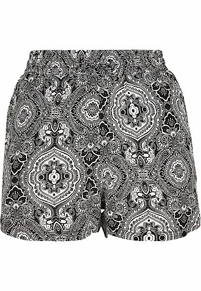 URBAN CLASSICS Stoffhose "Urban Classics Damen Ladies AOP Viscose Resort Sh günstig online kaufen