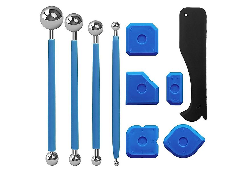 FOUORTUNATE-BEE Multitool 10teiliges FugenglätterSet mit Silikon Metallwerk günstig online kaufen